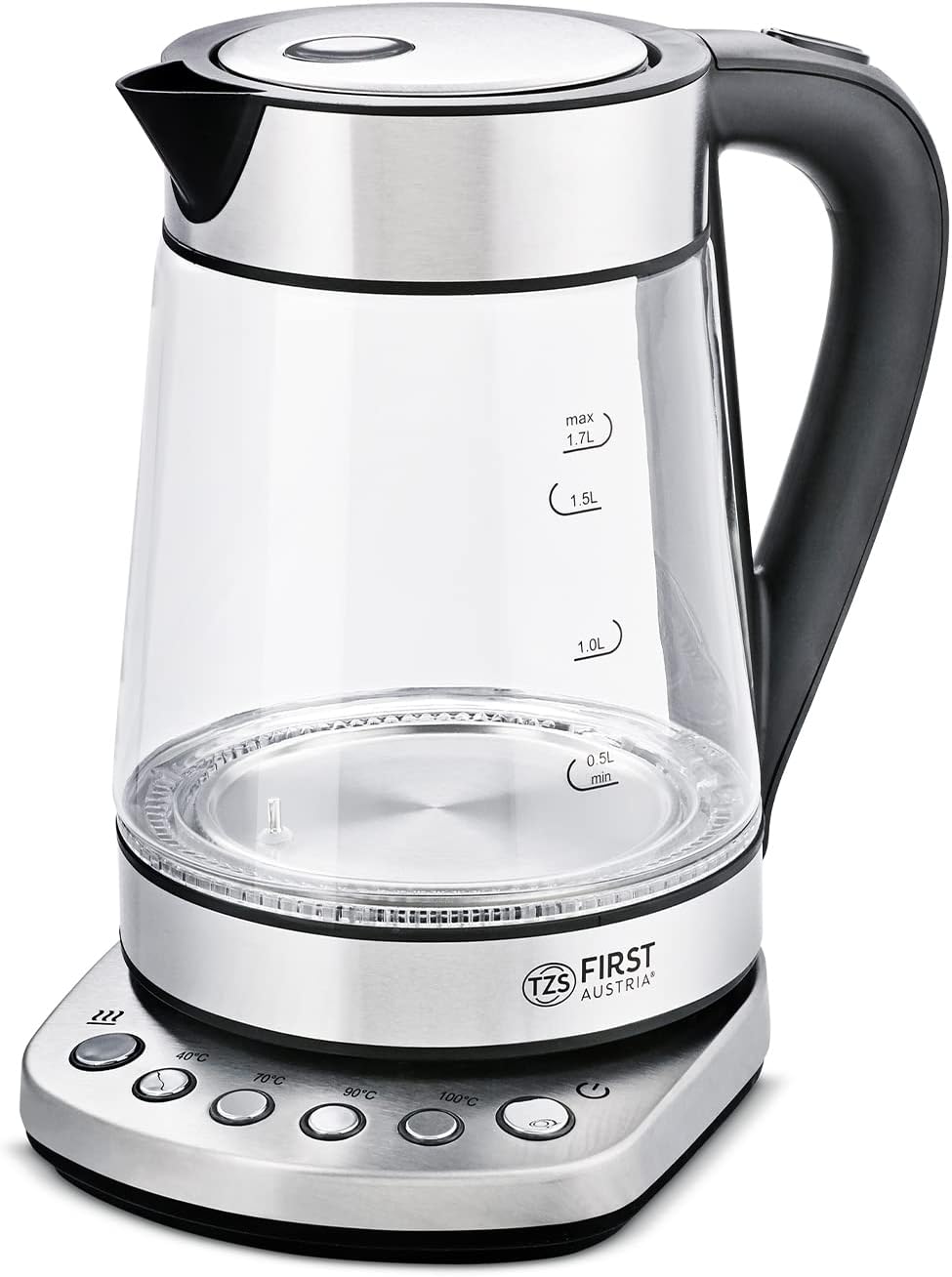 Glaswasserkocher mit Kalkfilter