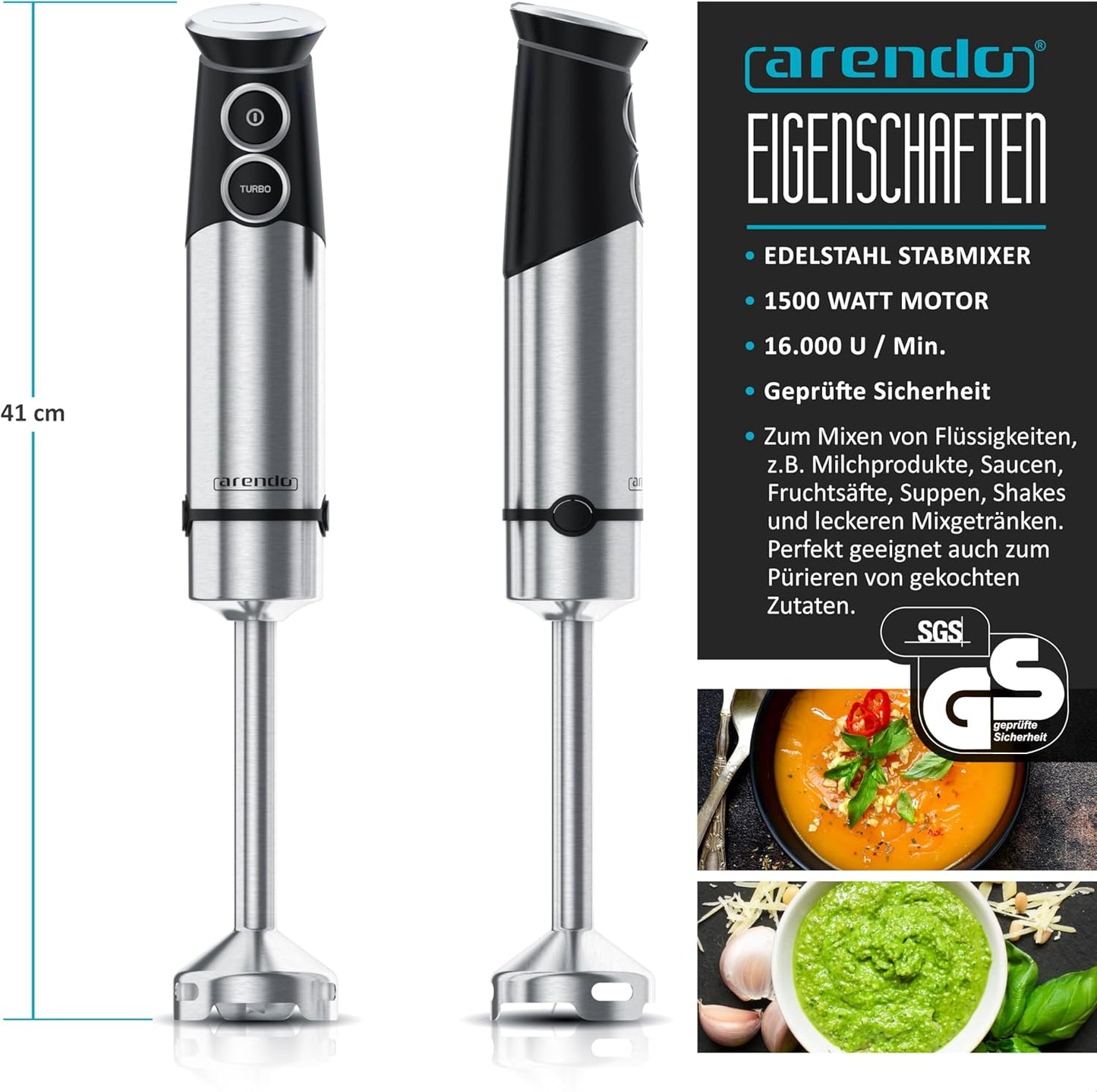 Stabmixer, A: Stabmixer