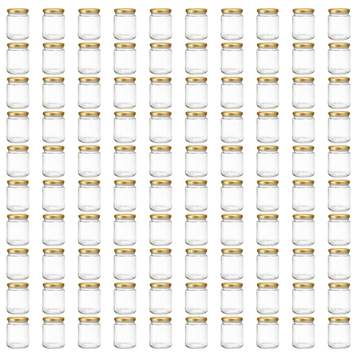 Marmeladengläser Set mit Schraubdeckel (100 Stück, 275 ml), 275 ml 100