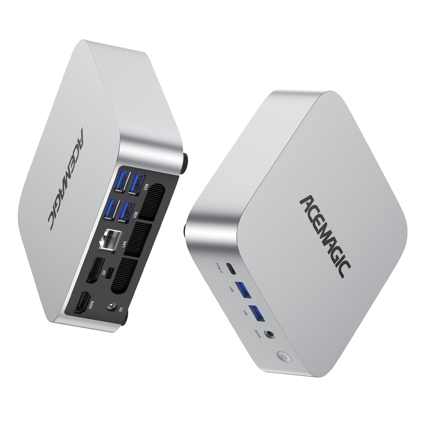 M1 Mini PC mit Ryzen 7 6800H Prozessor, R7 6800H 32GB LPDDR5+1TB SSD