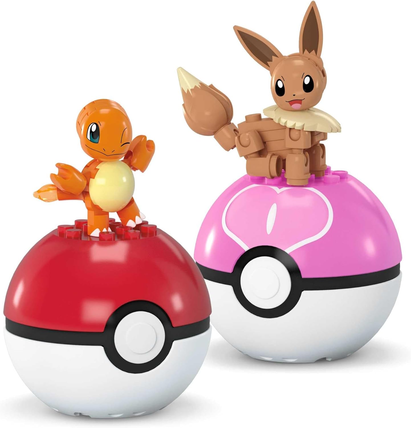 Pokéball Set mit Glumanda & Evoli, Glumanda und Evoli