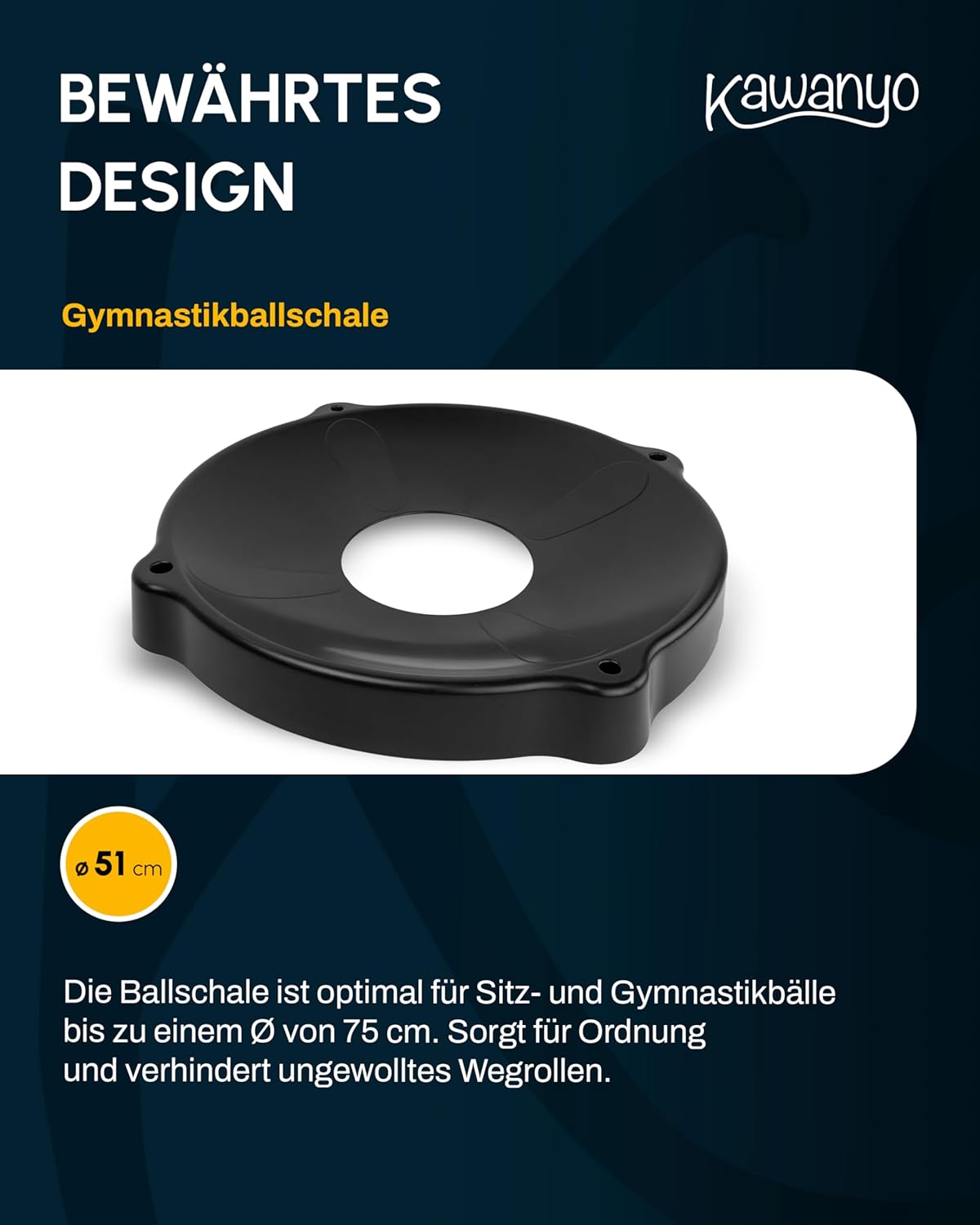 Gymnastikball-Halterung