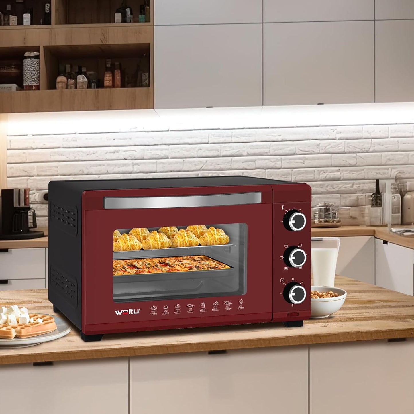 Minibackofen, Schwarz+rot