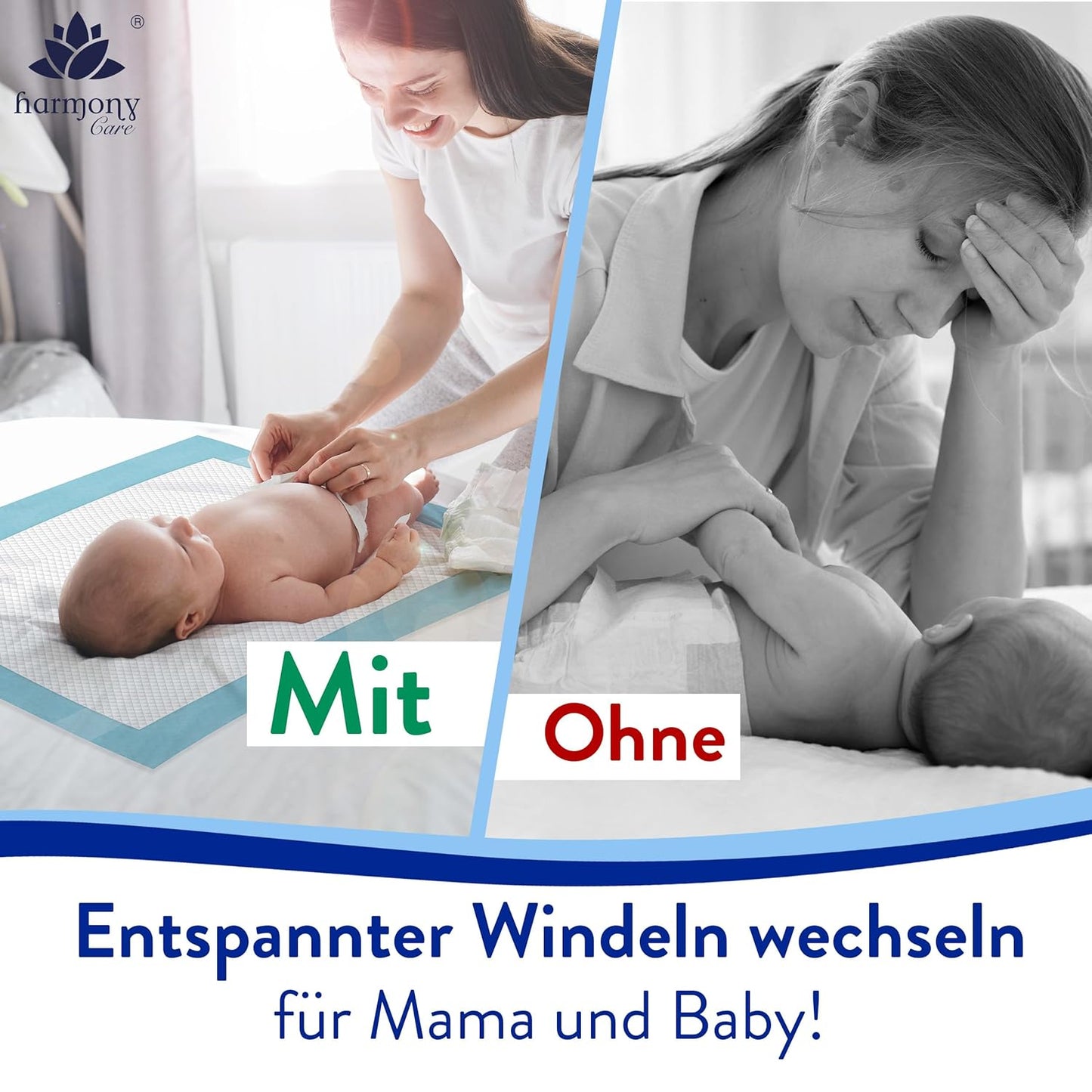 Hautfreundliche Einweg-Wickelunterlagen, 100 Stück, 100 Stück