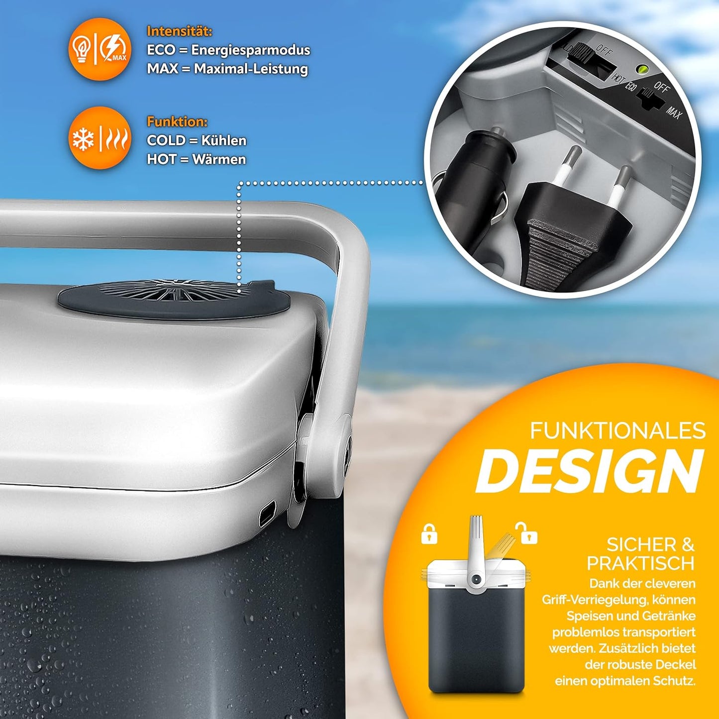 Elektrische Thermobox, Grau
