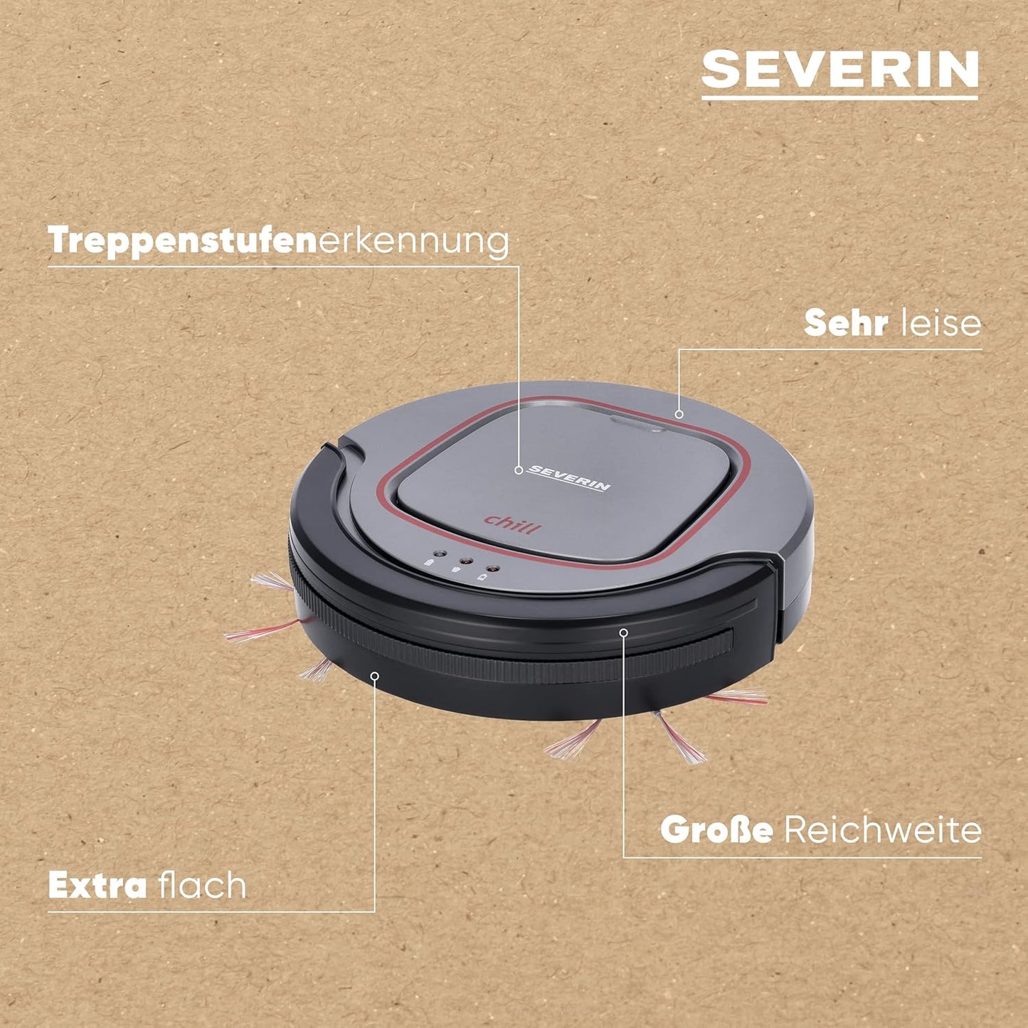 Saugroboter RB 7025 für Hartböden und Teppiche, Saugroboter