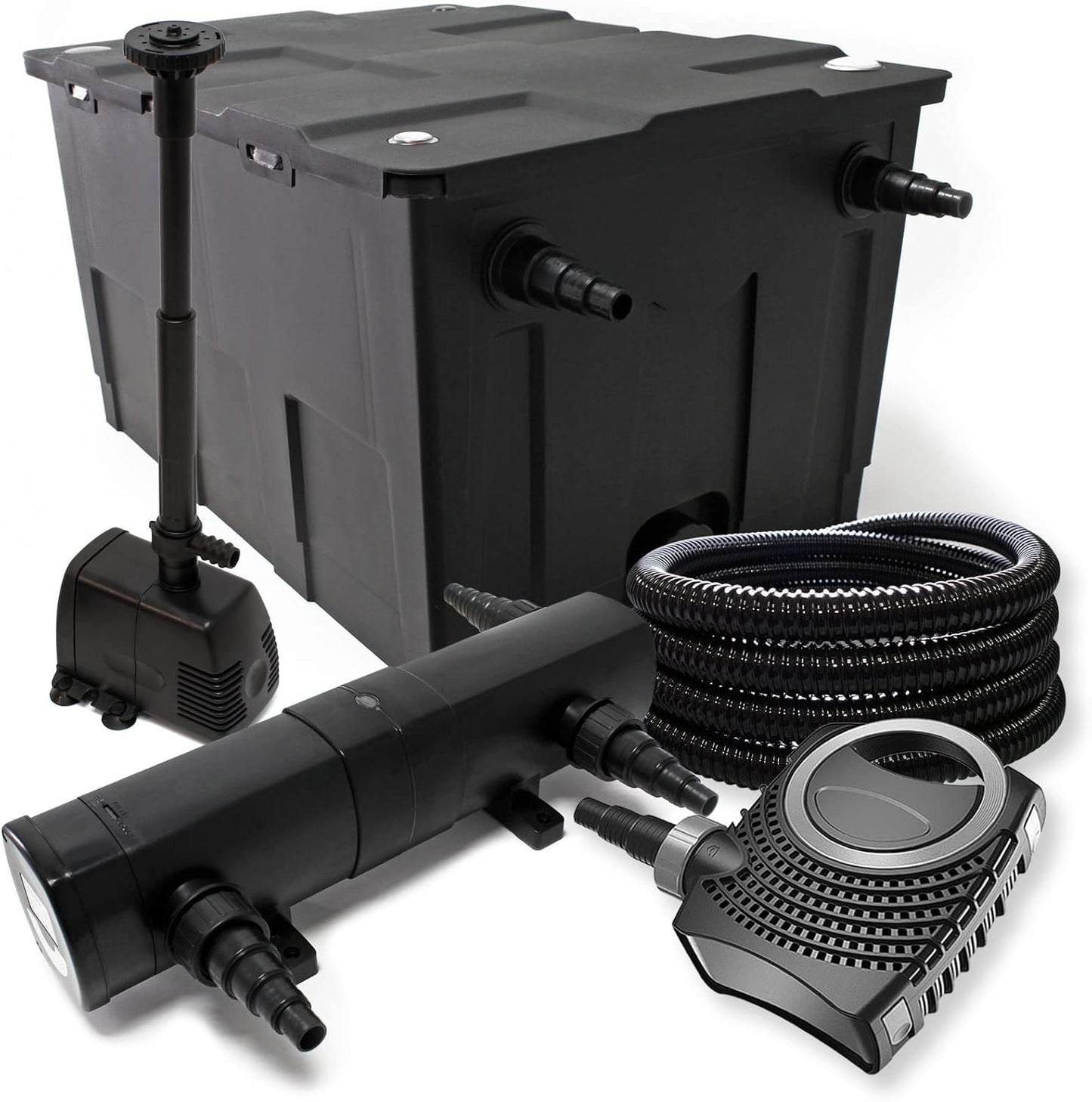 Teichfilter-Set mit Pumpe und UVC Klärer