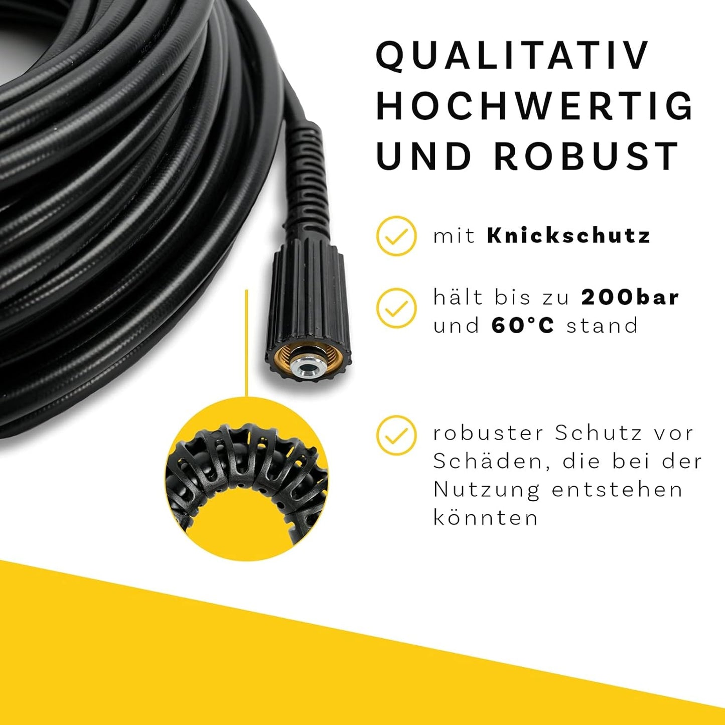 Rohrreinigungsschlauch Set, 9 Meter