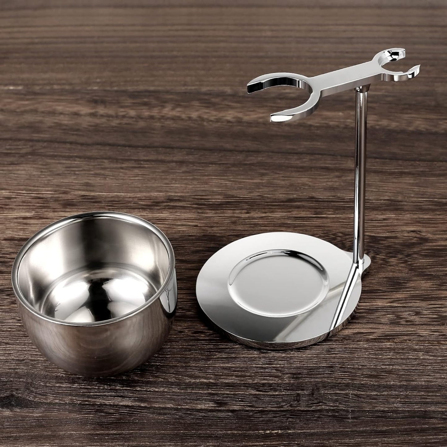Rasierständer-Set, Silber-03