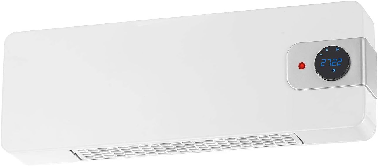 WLAN-Keramik-Wandheizlüfter, Weiss, Kompatibel mit Google & Alexa