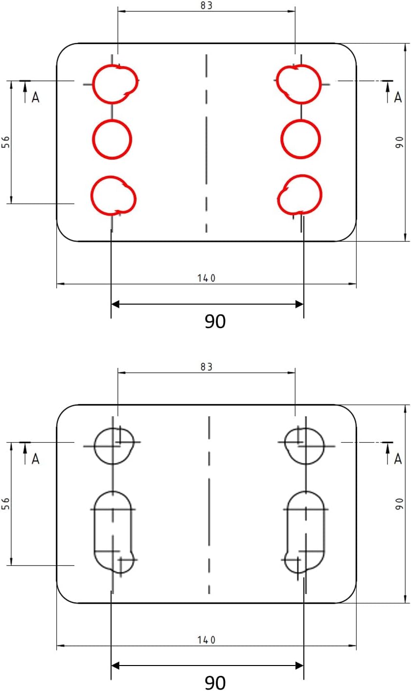 Adapter Verlängerung für Anhängerkupplung, 75 mm