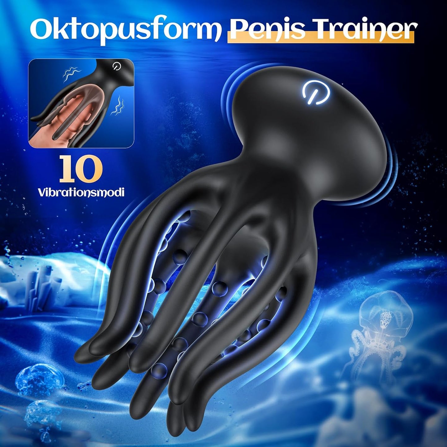 Oktopus Vibrator mit 10 Modi, Oktopusform