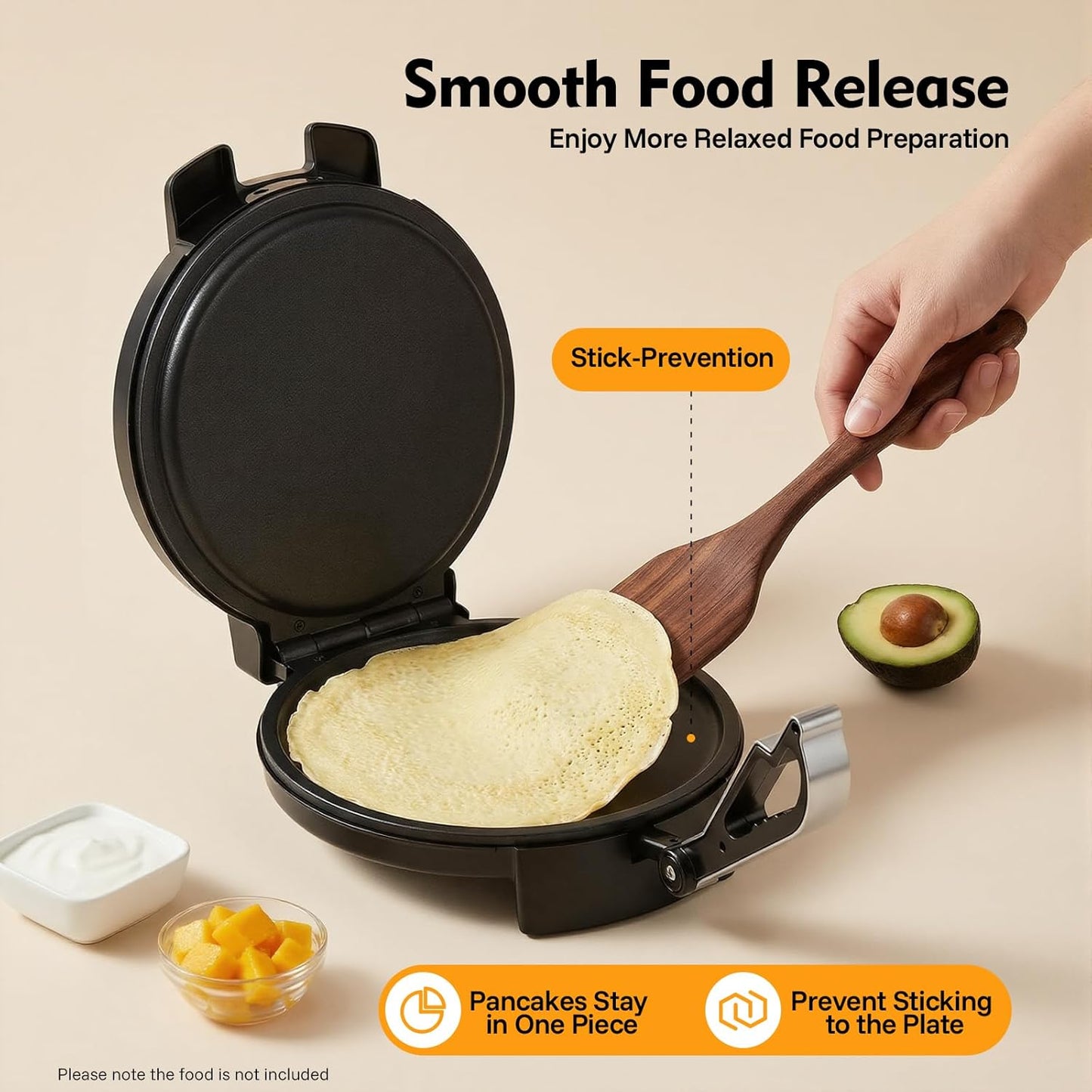 Crêpes Maker mit Temperaturregelung