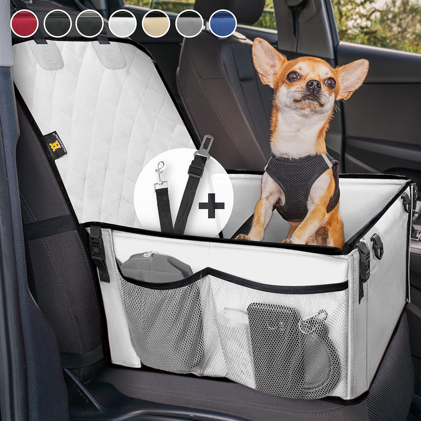 Hundeautositz, Hellgrau