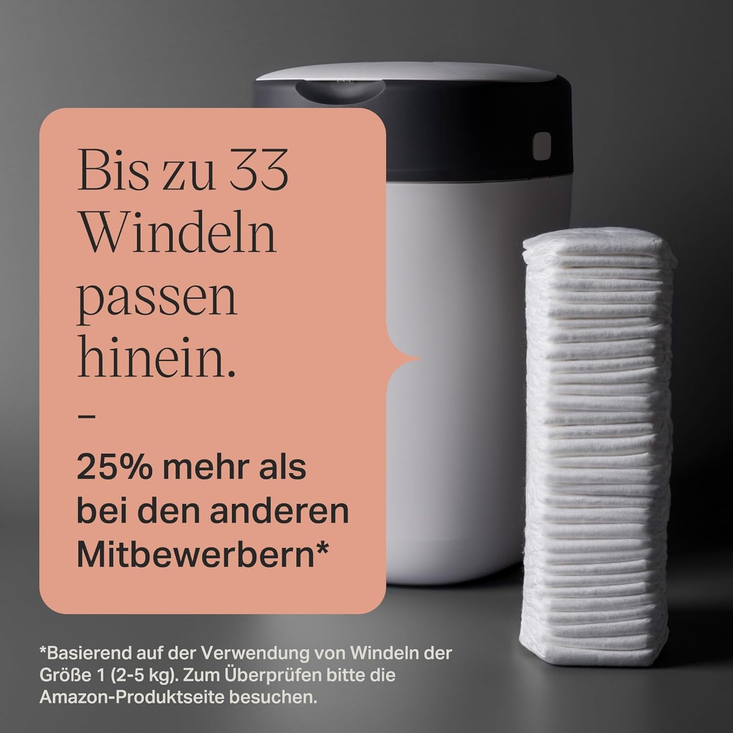 Windeleimer Twist and Click mit 12 Nachfüllkassetten, 12 Kassetten