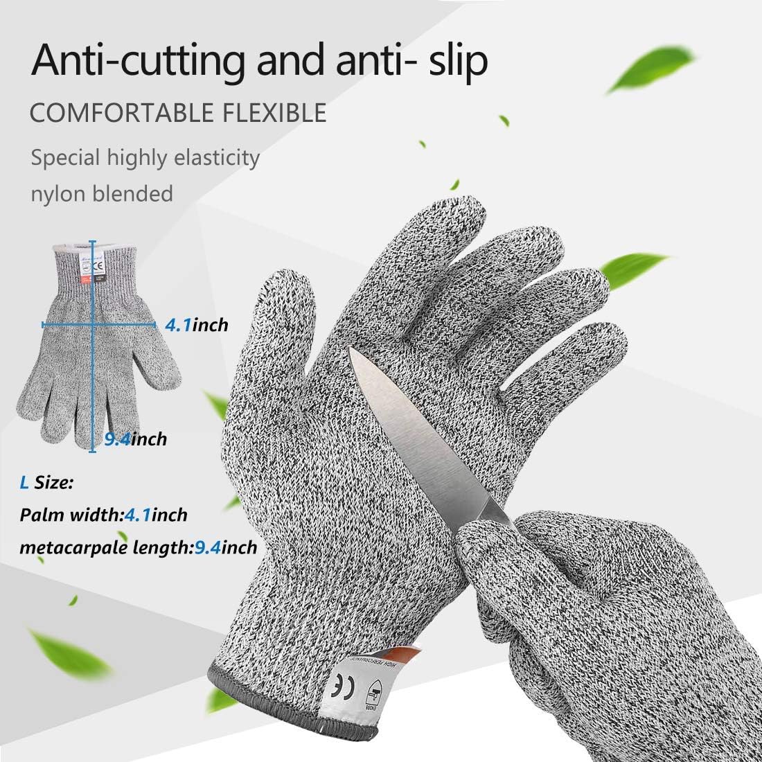 Austernmesser-Set mit Handschuh, 1 Knife+L glove