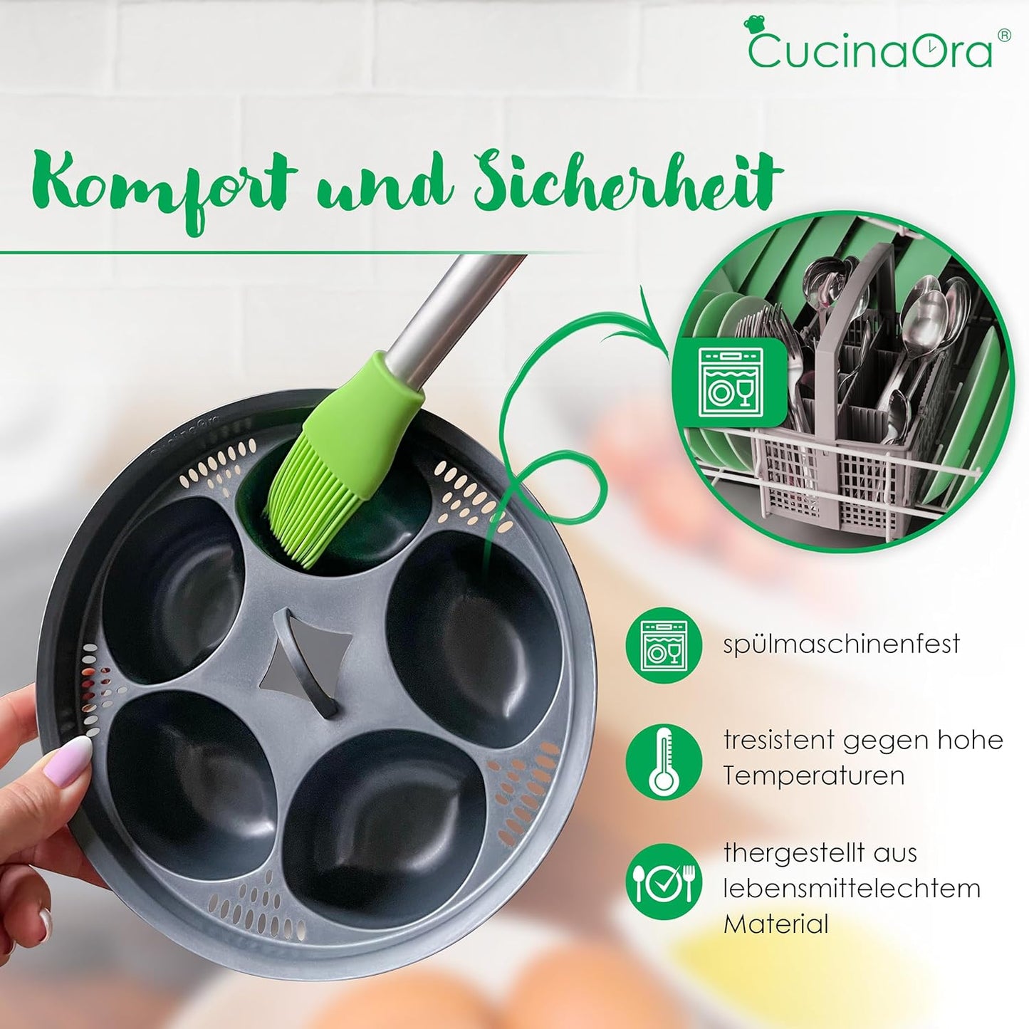 Eierkocher-Einsatz für Monsieur Cuisine Smart und Connect, MC Smart/Connect
