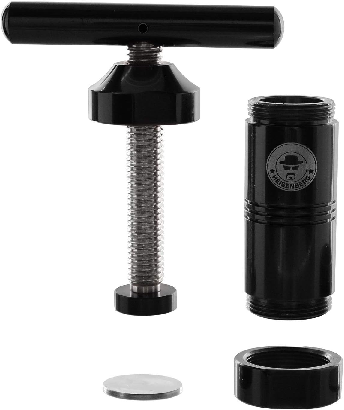 Pollenpresse, Schwarz ; Aluminium