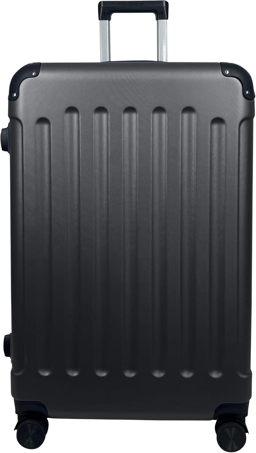 Hartschalenkoffer mit Rollen, Zahlenschloss, Mittlerer Koffer (65cm) Anthrazit