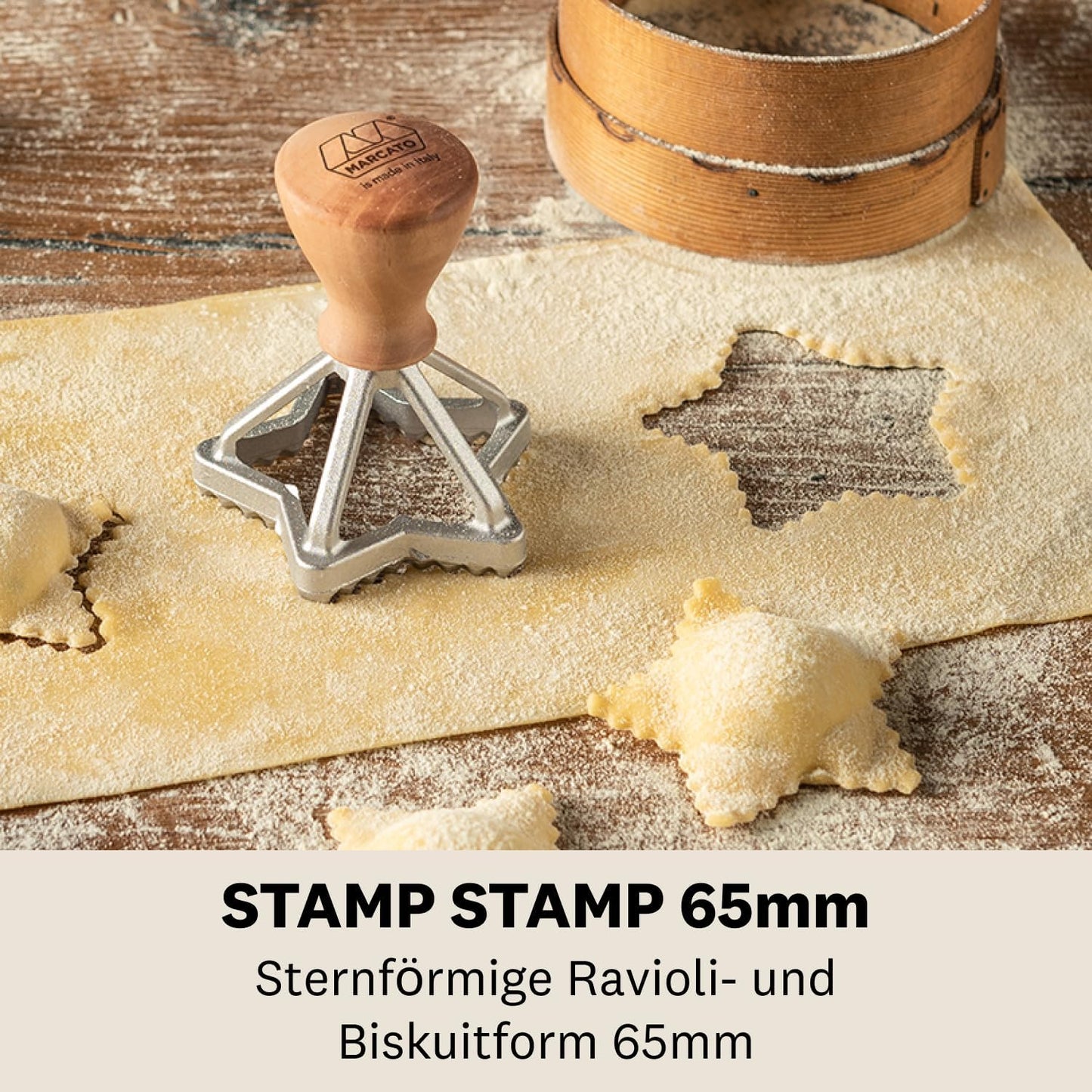 Sternförmige Ravioliform, Einzelbett 6,3 cm, Stern