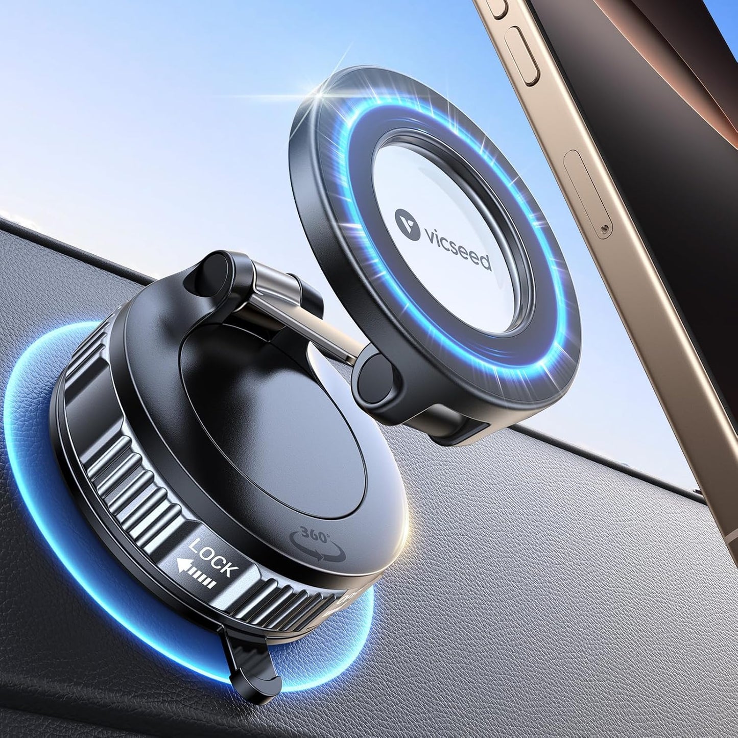 Magnetische Auto-Handyhalterung mit 360° Drehung