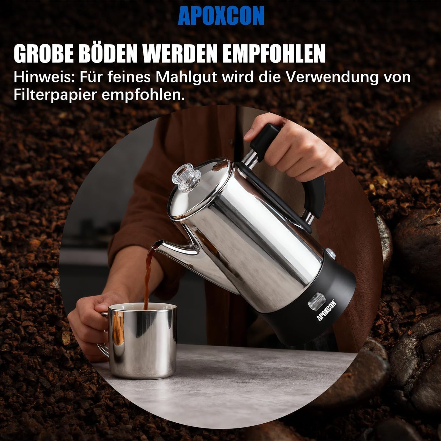 Elektrischer Kaffeebereiter für 12 Tassen