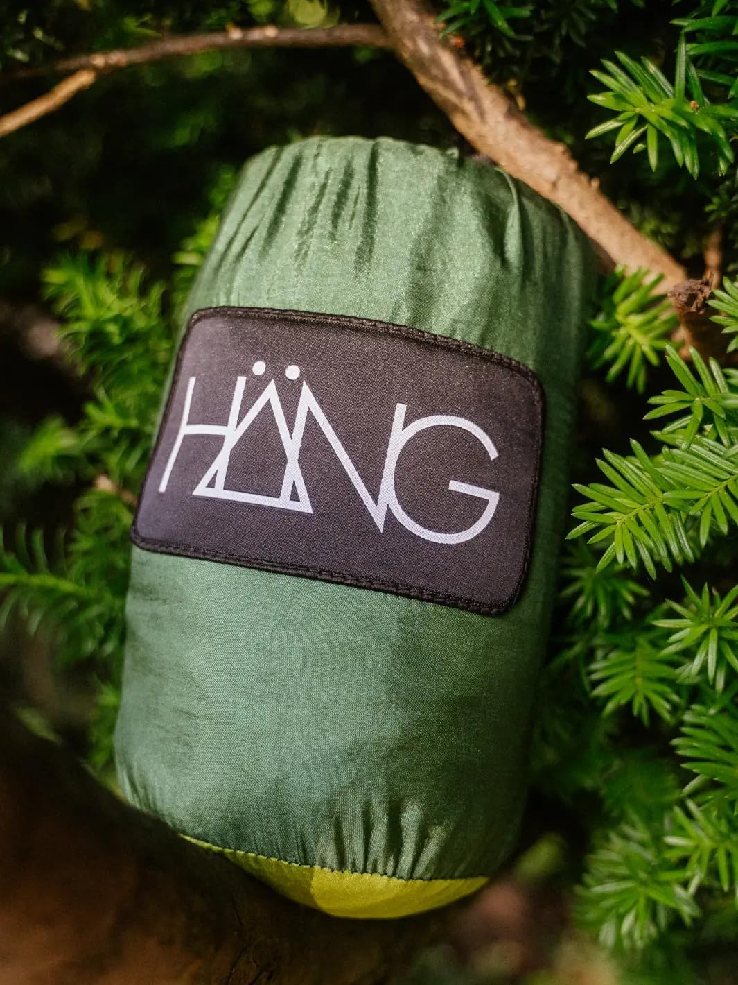 Camping-Hängematte aus Fallschirmseide, Forest & Green