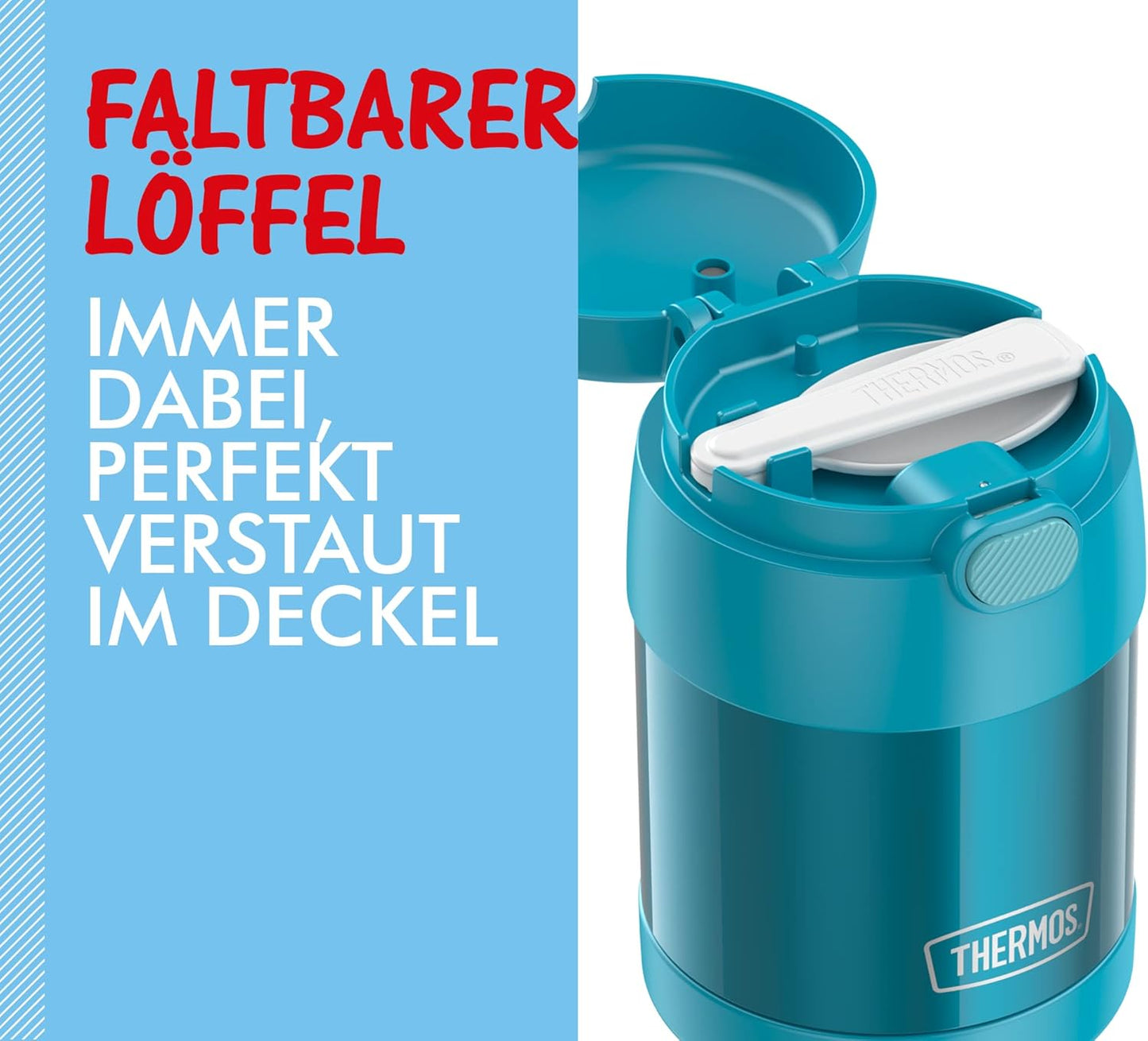 Funtainer Thermobehälter für Kinder, Ocean Teal