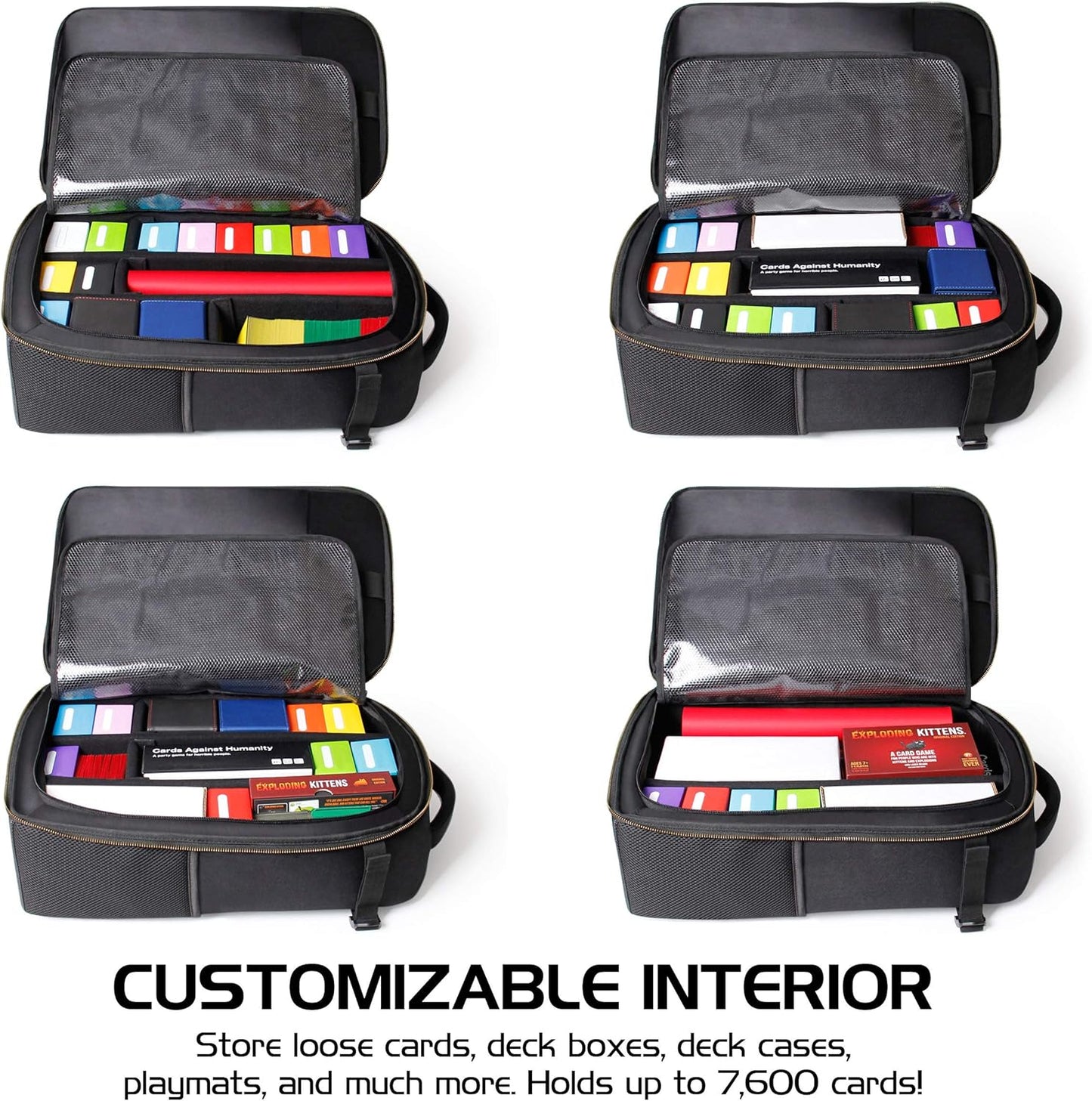 Tabletop Collector's Edition Card Storage Backpack, Schwarz