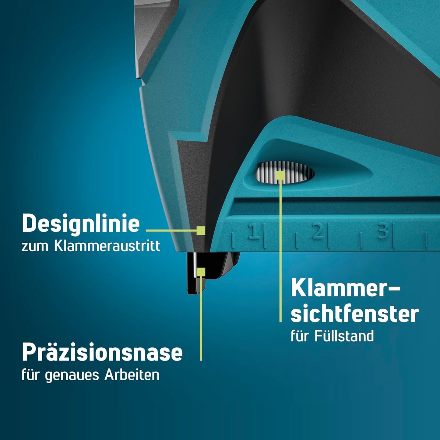 Elektrotacker J-150 Set mit Klammern und Nägeln, Stofftacker