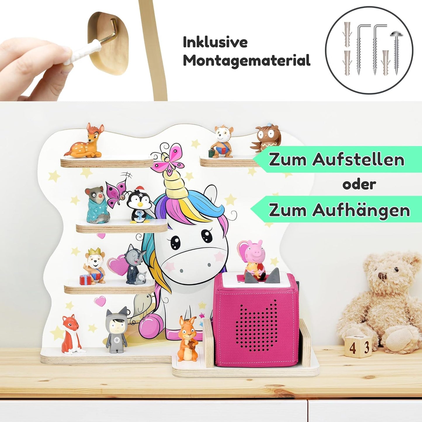 Tonie Regal Pony mit Tonieboxhalterung, Medium Pony