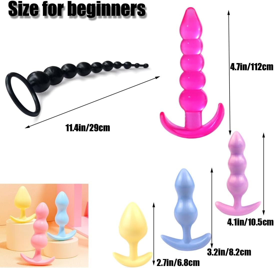 Silikon Analplug-Set für Anfänger (Klein, Mittel, Gross)