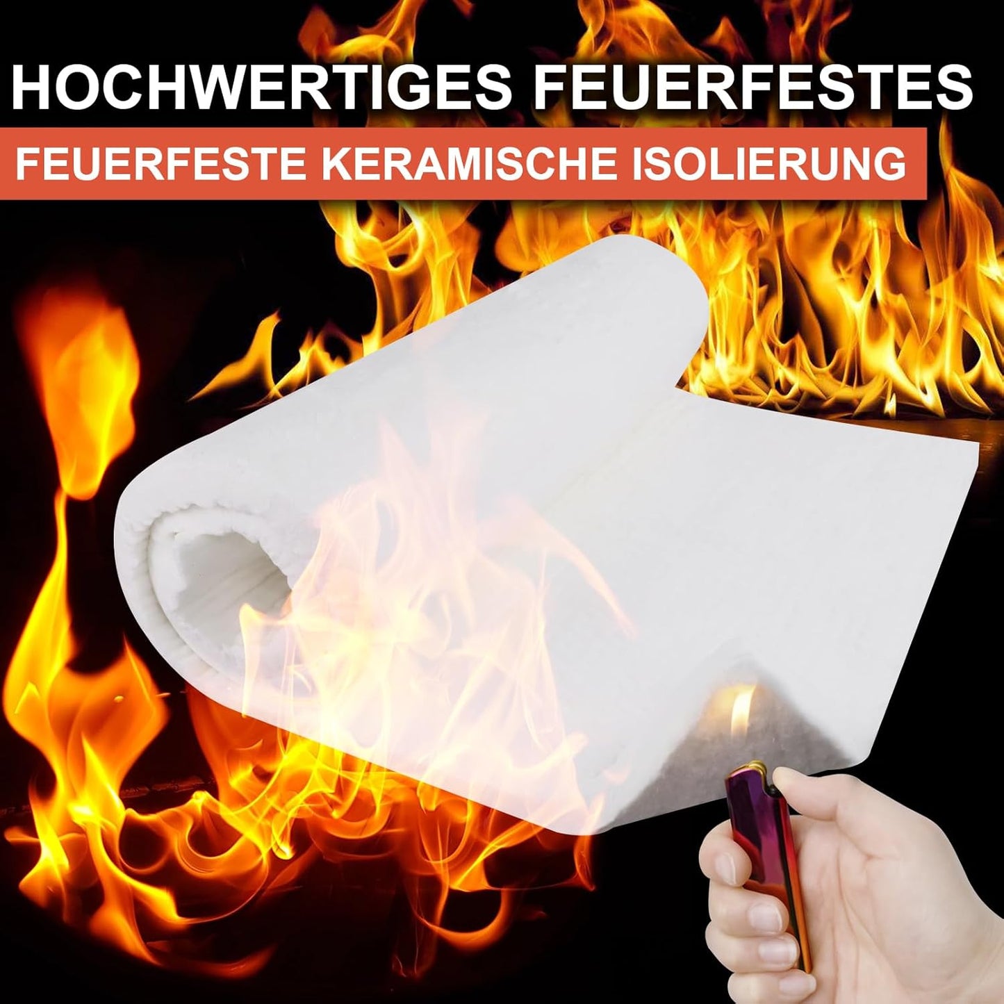 Keramikfaser-Isolierdecke für Hochtemperatur-Anwendungen, 61 X 38 X 2.5 cm (2 Pieces)