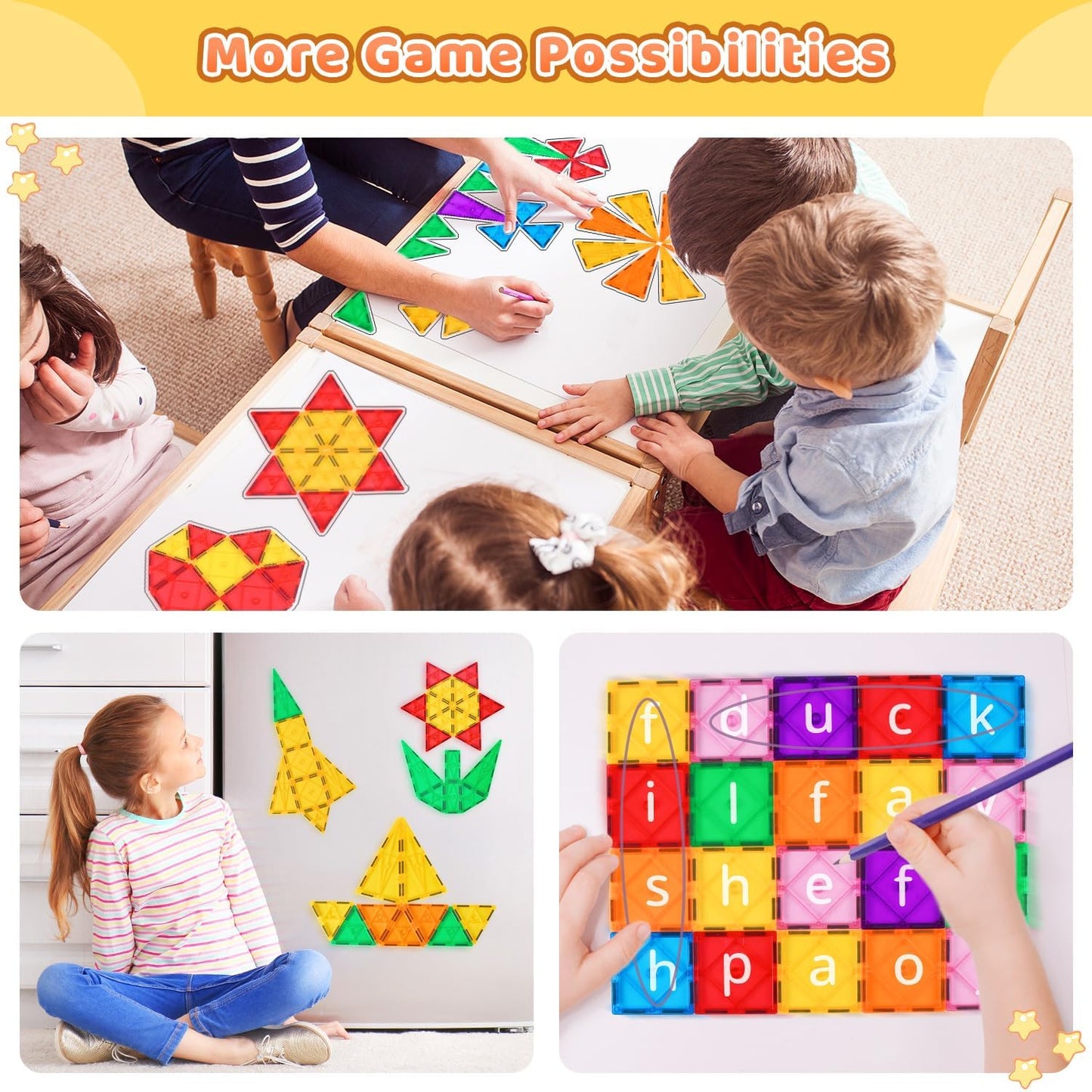 Magnetbausteine-Set, 100pcs 100pcs