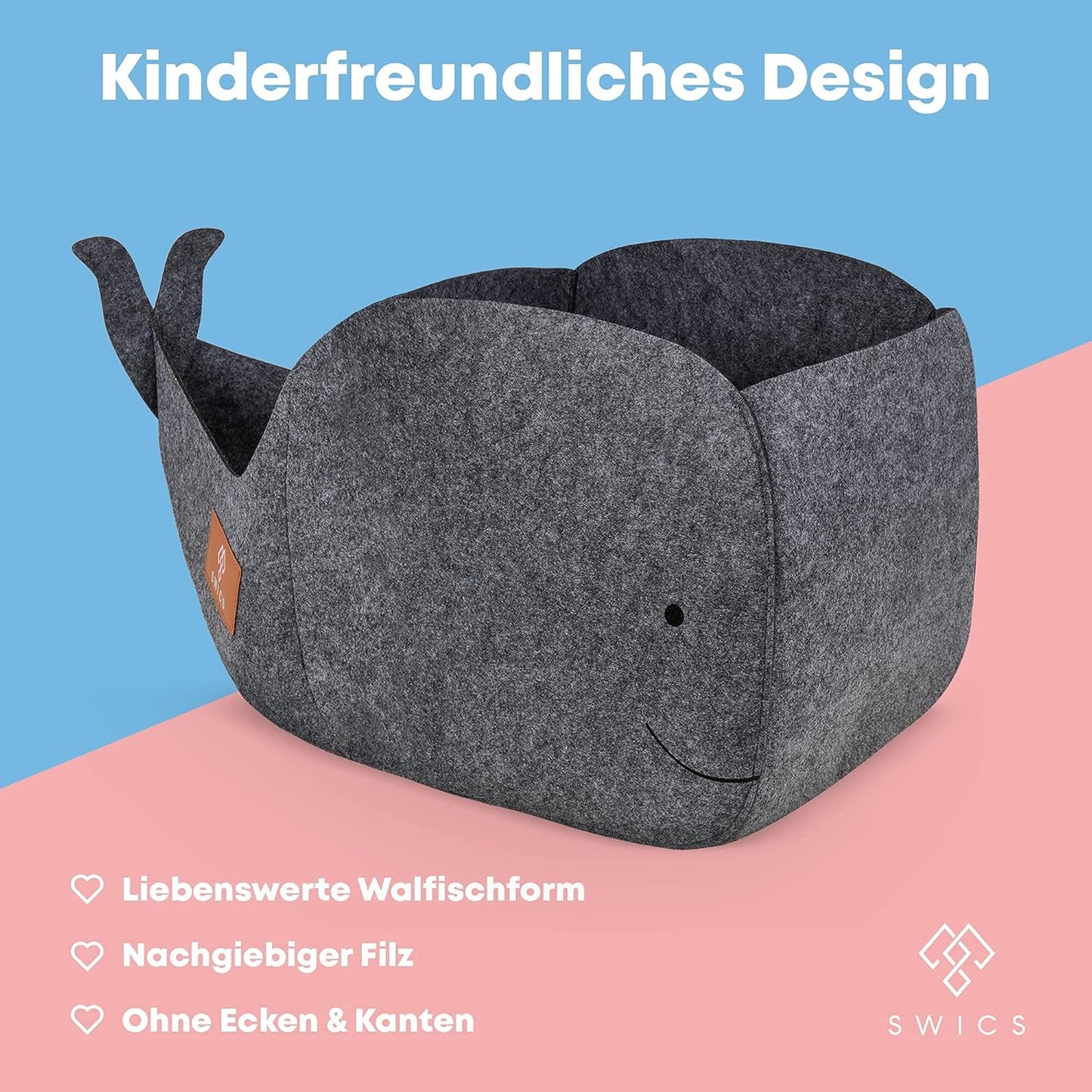 Faltbare Spielzeugkiste für Kallax Regale, Einzelbox