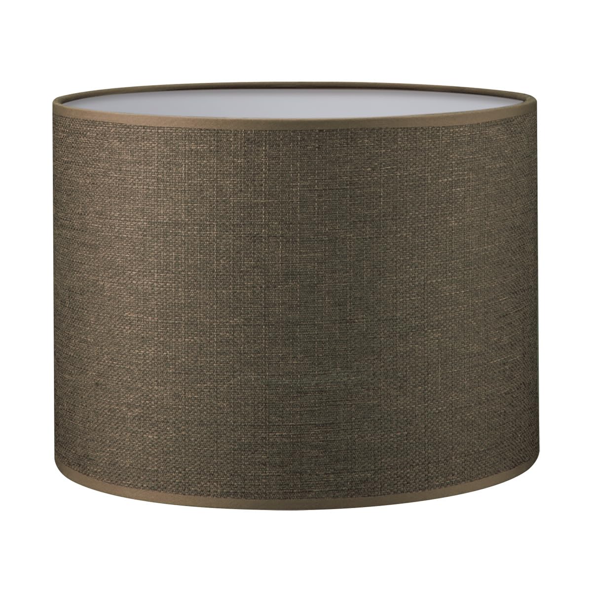 Moderner Lampenschirm aus Baumwolle für E27 Fassung, Brown 25cm durchmesser 18,5cm höhe