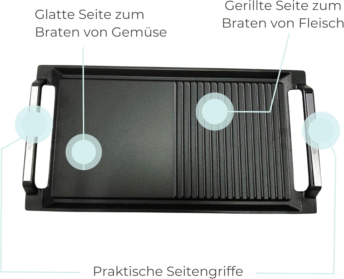 Plancha Grillplatte GP1W für Induktion