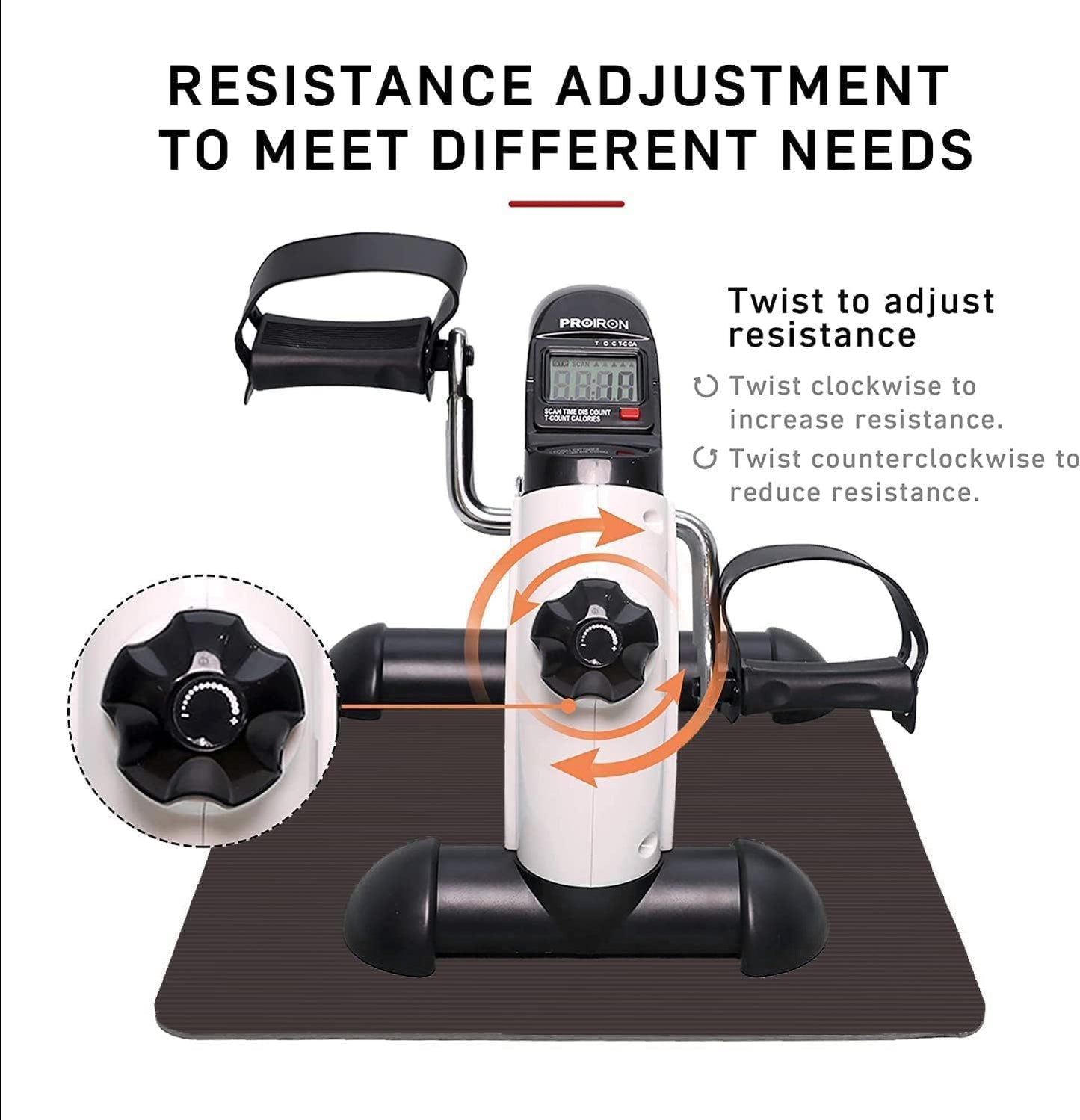 Mini Bike Heimtrainer, Schwarz