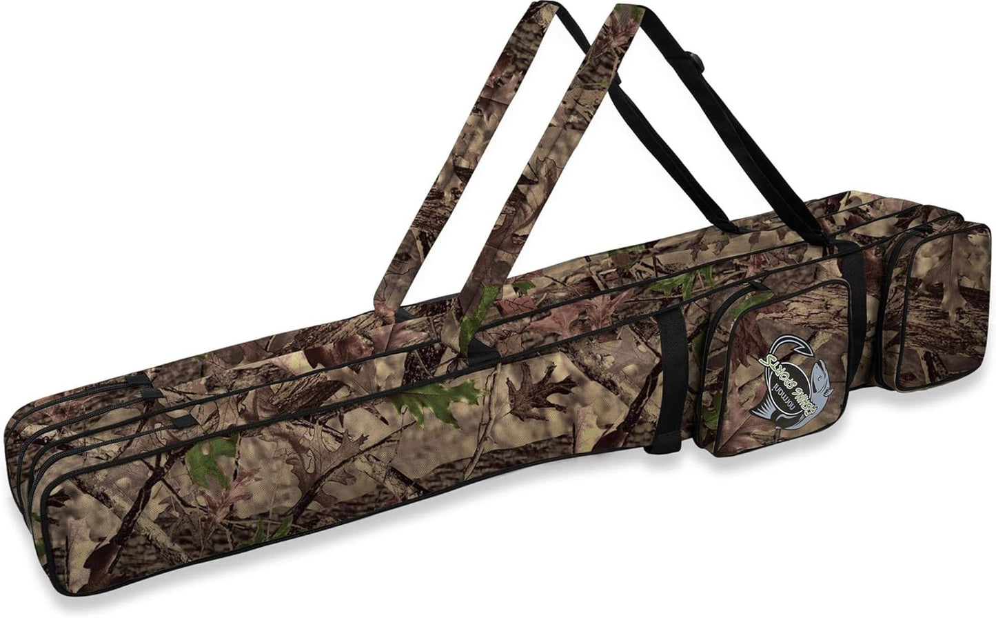 Rutentasche Rod Case mit 3 Innenfächern (125 cm), Hunting Camo 3 Innenfächer 125 cm