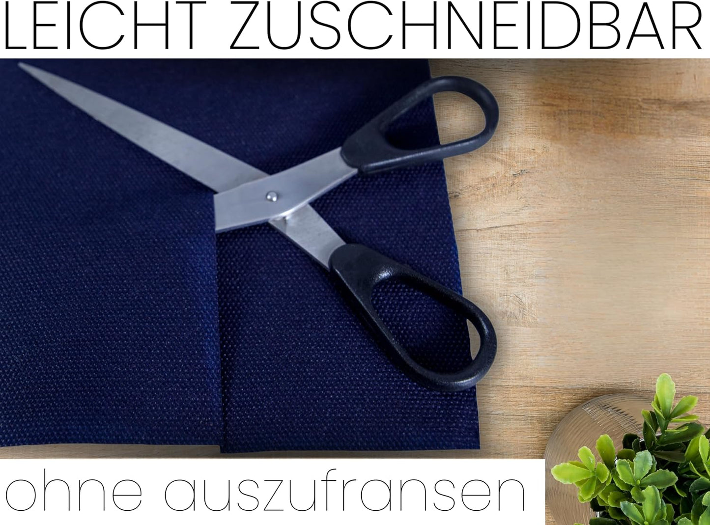 Tischdeckenrolle mit Lotus-Effekt, Dunkelblau 250 x 150 cm (Rechteckig)