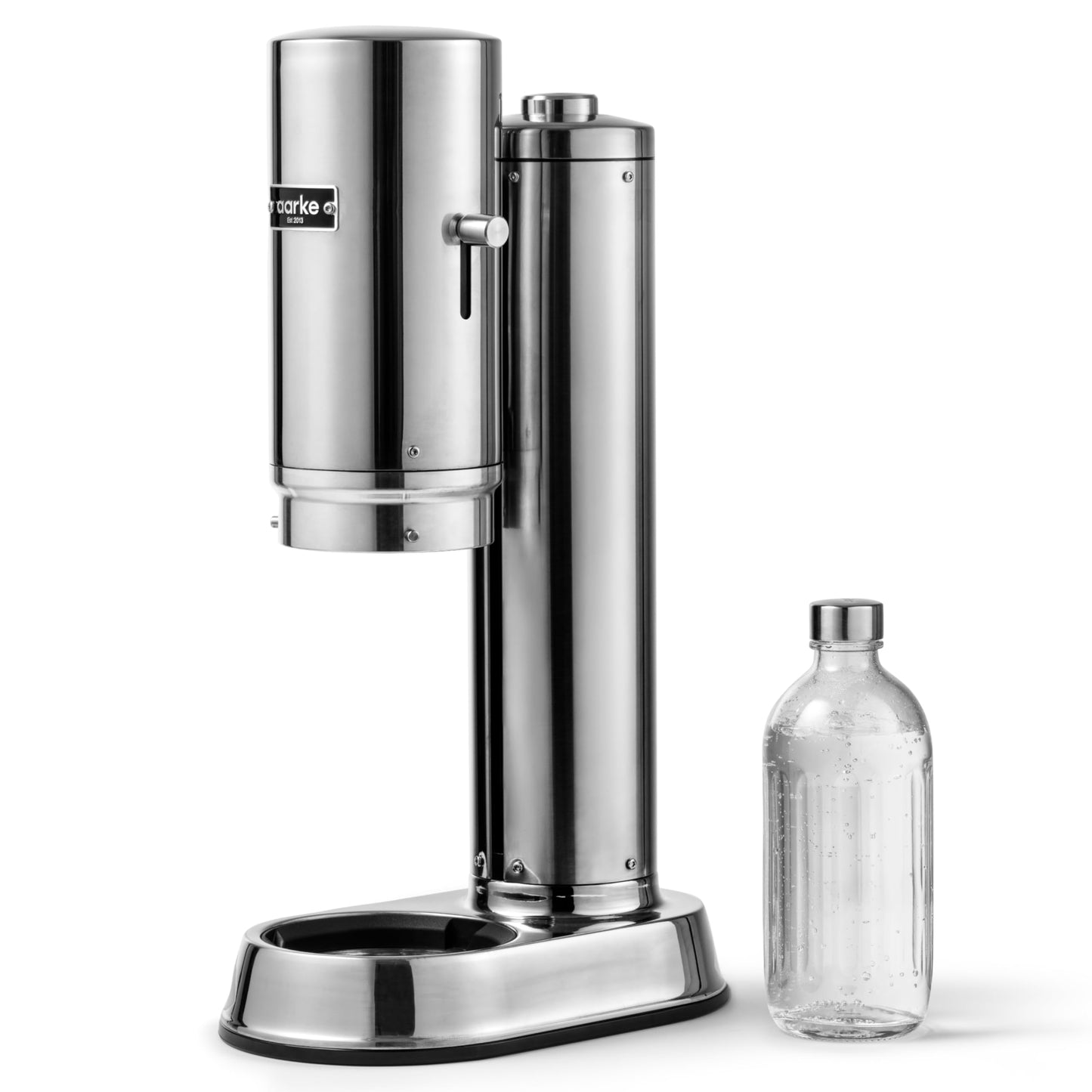 Carbonator Pro Wassersprudler mit Glasflasche, Stahl, Mattschwarz