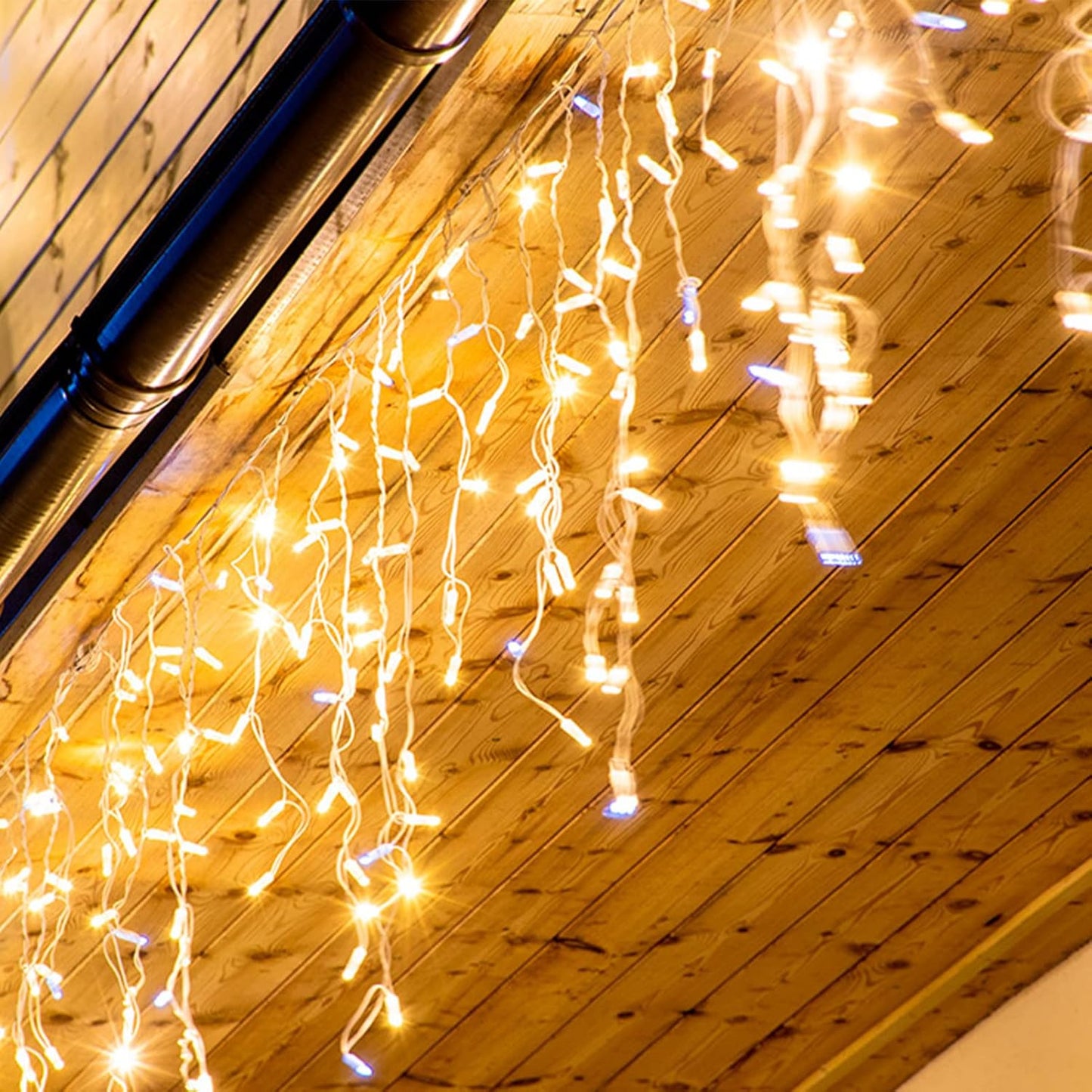 Eisregen Lichterkette, Warmweiss 15M 660LED