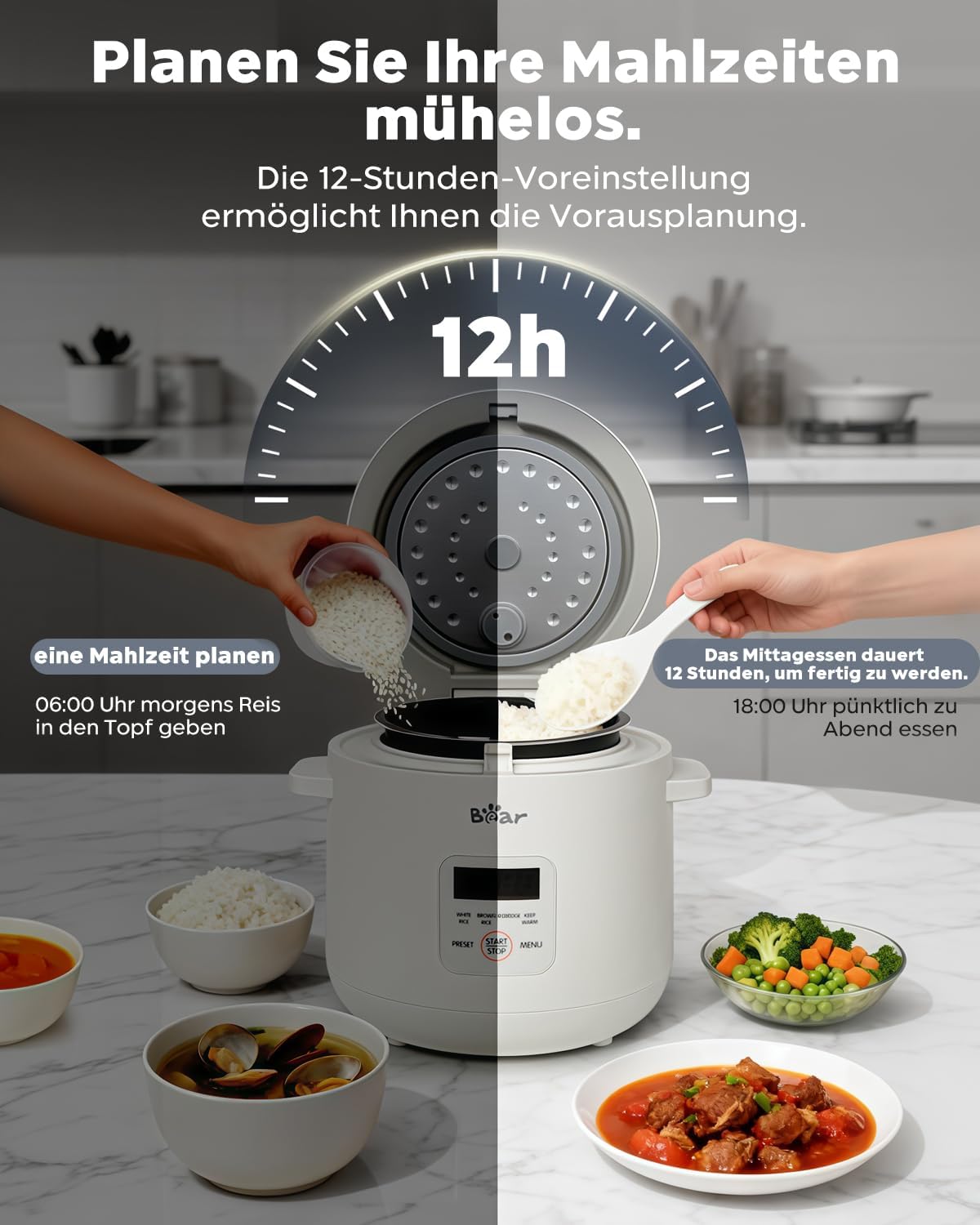 Elektrischer Mini-Reiskocher