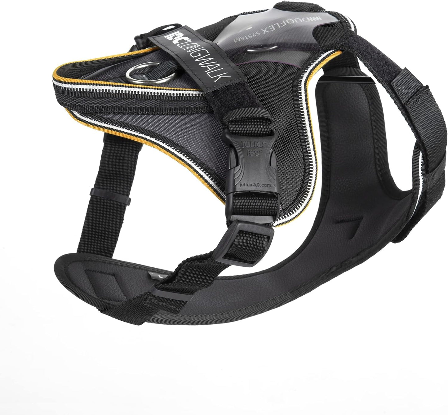 IDC Longwalk Hundegeschirr, Schwarz-Grau / L