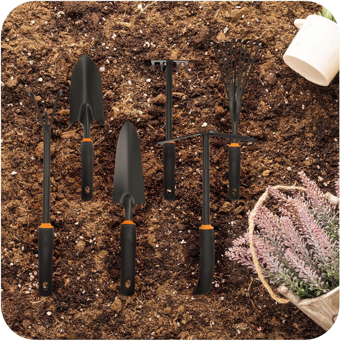 6-teiliges Gartenhandwerkzeug, 6 Stück