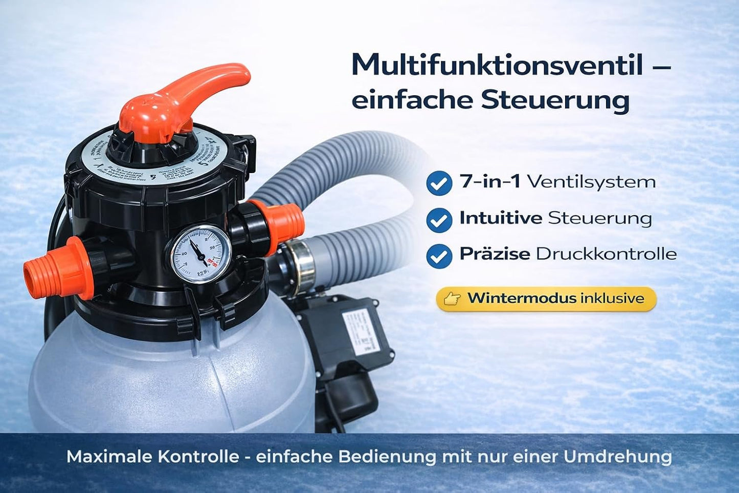 Sandfilteranlage mit Pumpe SN5883, 13 200 L/H