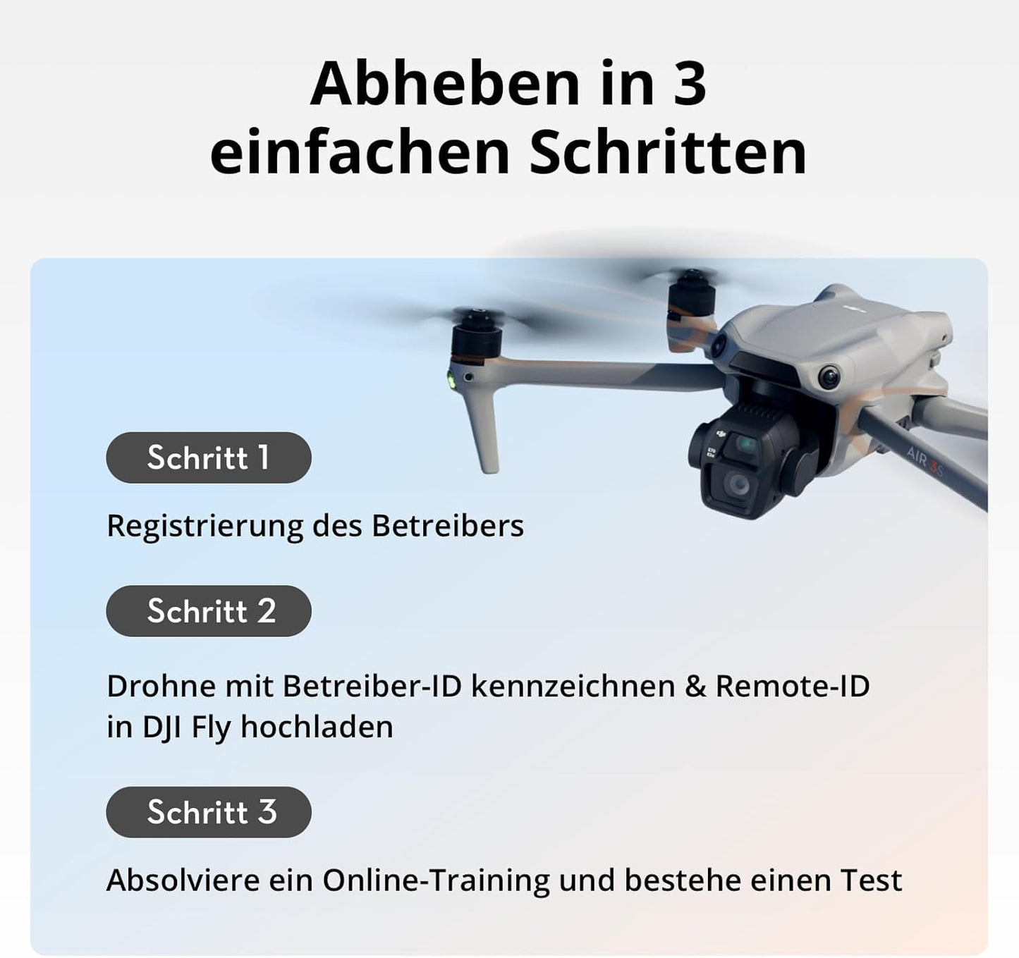 Air 3S Drohne Fly More Combo mit RC 2 Fernsteuerung, Air 3S Fly More Combo (RC 2)