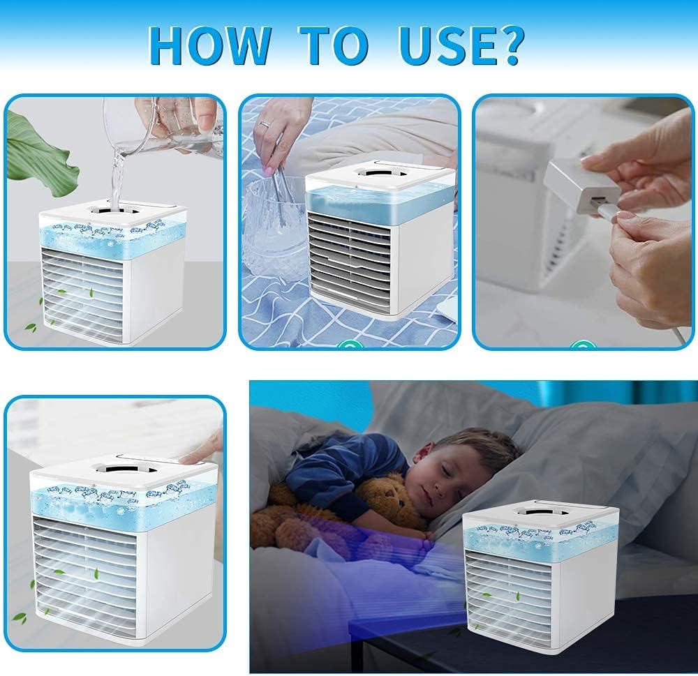 4-in-1 tragbare Klimaanlage, Weiss