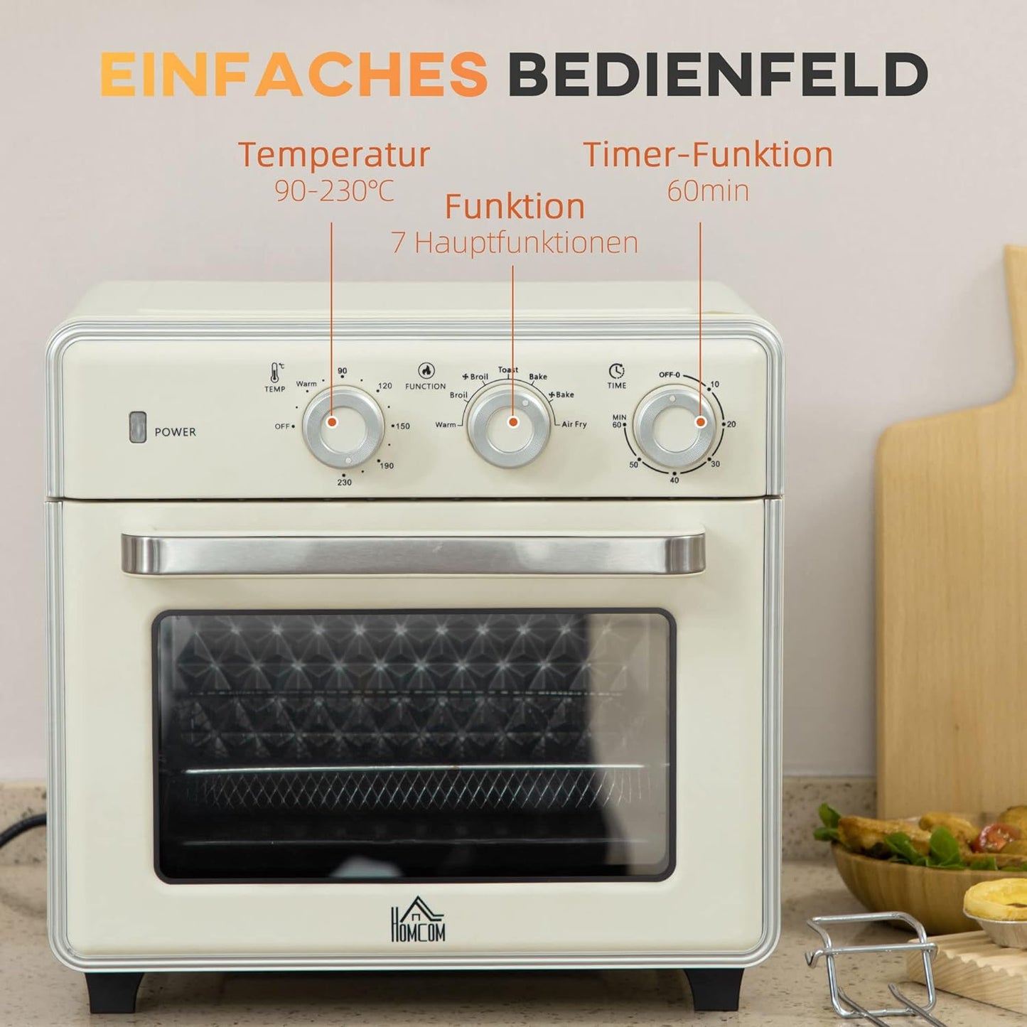 Minibackofen, Cremeweiss
