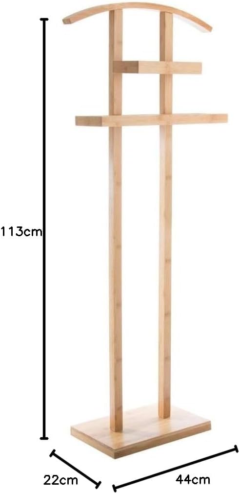 Mehrzweckdiener aus Bambus, cm Beige